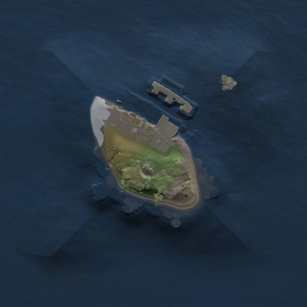 Rust Map: Procedural Map, Size: 1000, Seed: 100816564, 2 Monuments