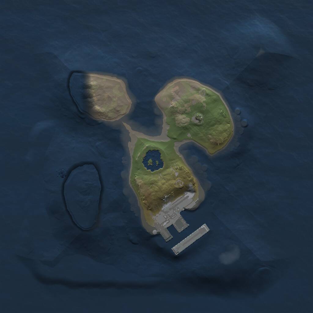 Rust Map: Procedural Map, Size: 1500, Seed: 379510030, 2 Monuments