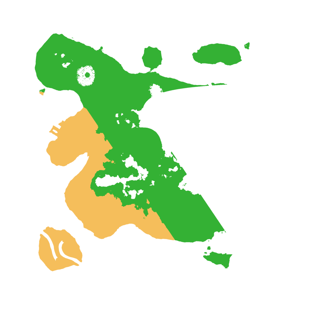 Biome Rust Map: Procedural Map, Size: 2428, Seed: 2545