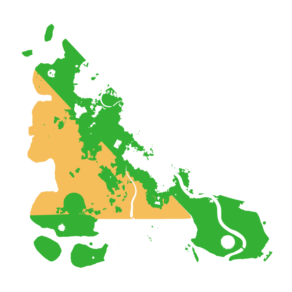 Biome Rust Map: Procedural Map, Size: 3700, Seed: 2023770205
