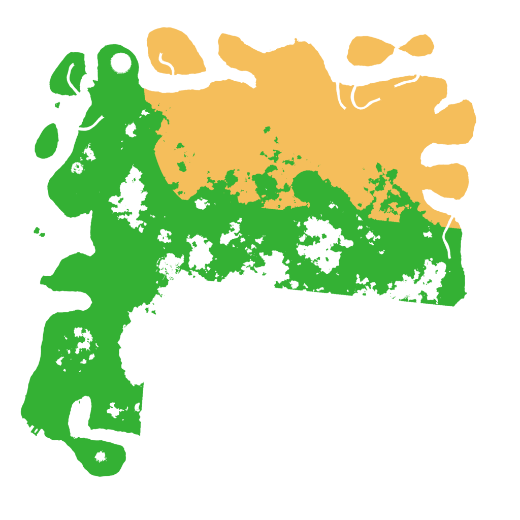 Biome Rust Map: Procedural Map, Size: 4500, Seed: 52399