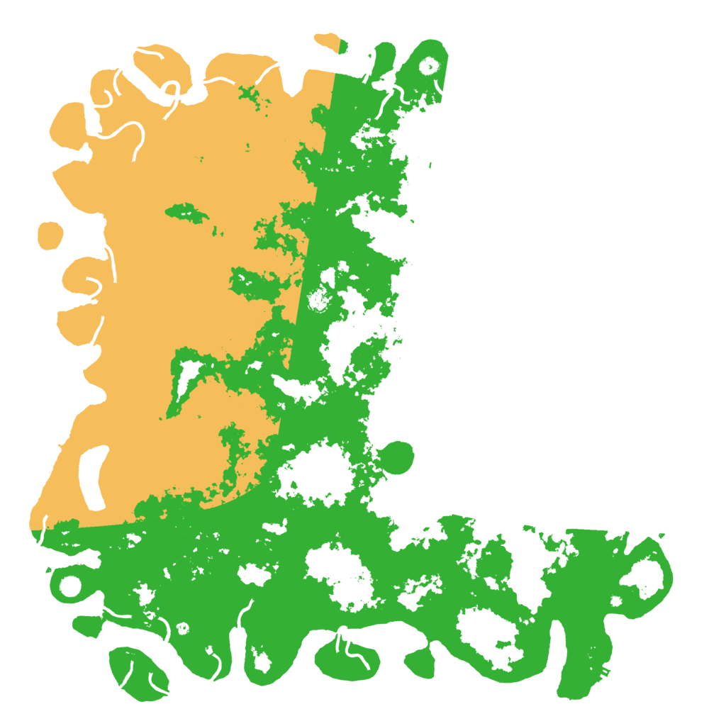 Biome Rust Map: Procedural Map, Size: 6000, Seed: 25864