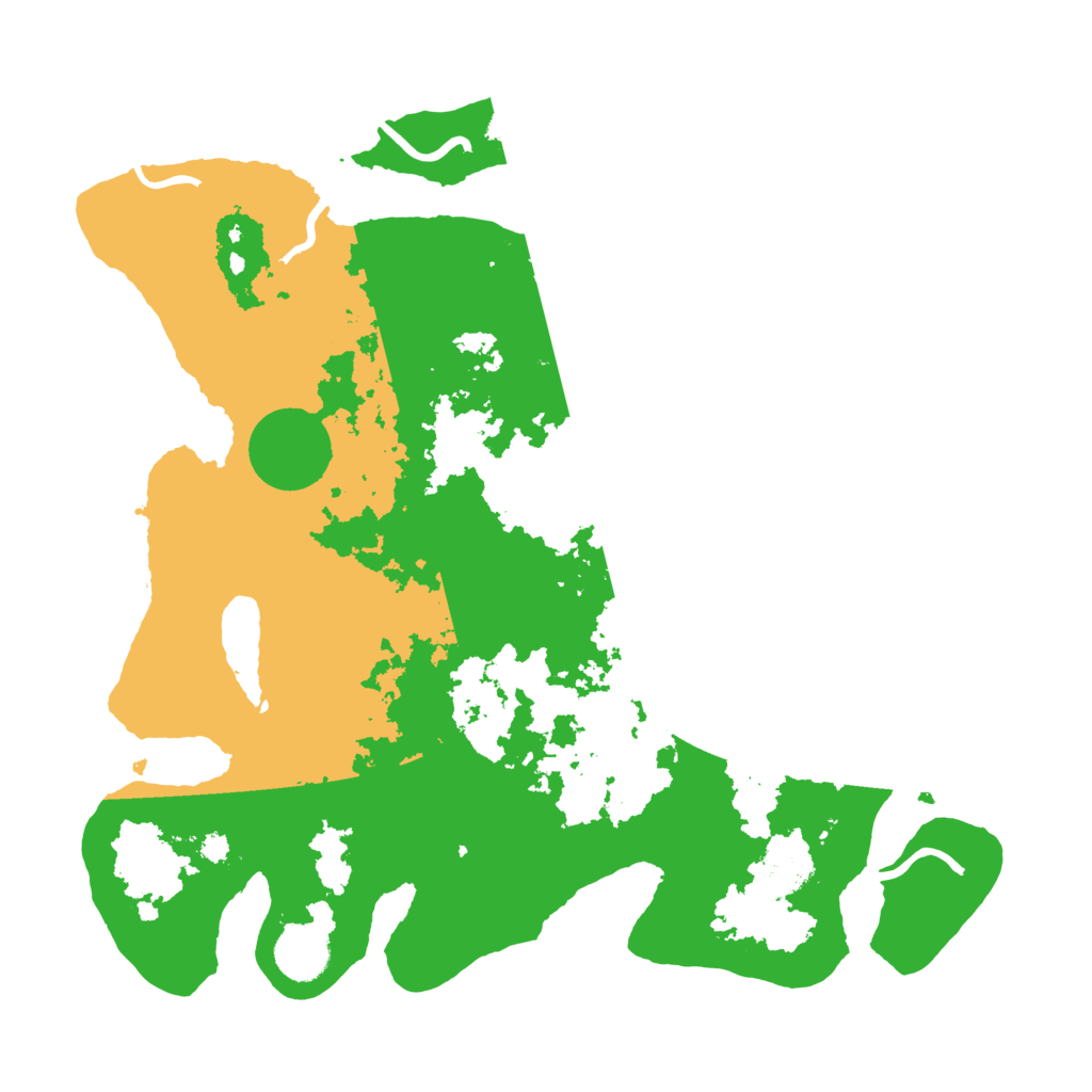 Biome Rust Map: Procedural Map, Size: 3500, Seed: 68569283
