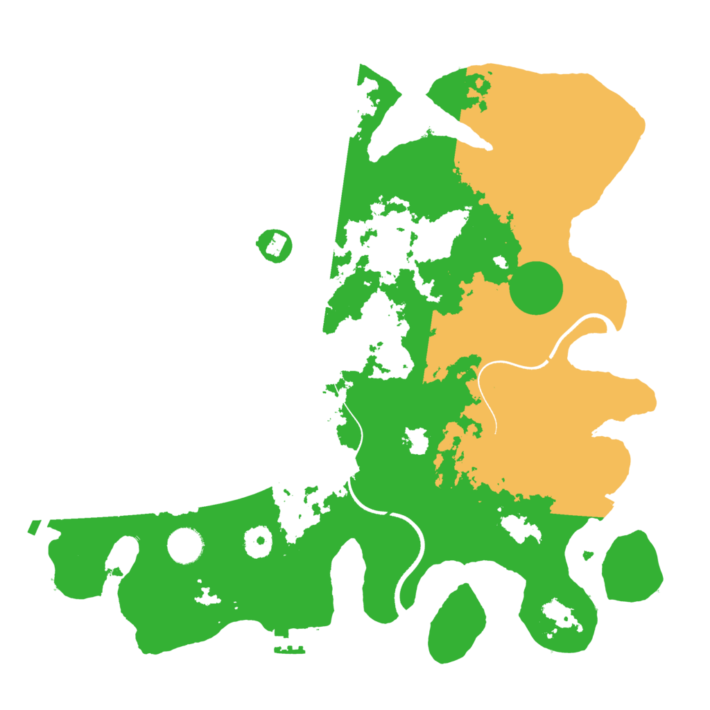 Biome Rust Map: Procedural Map, Size: 3500, Seed: 96890051