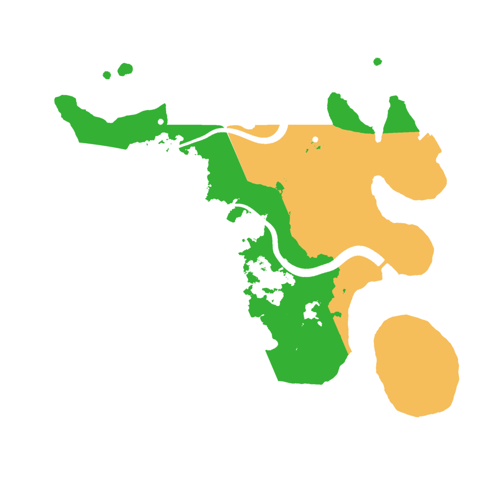 Biome Rust Map: Procedural Map, Size: 2500, Seed: 13830