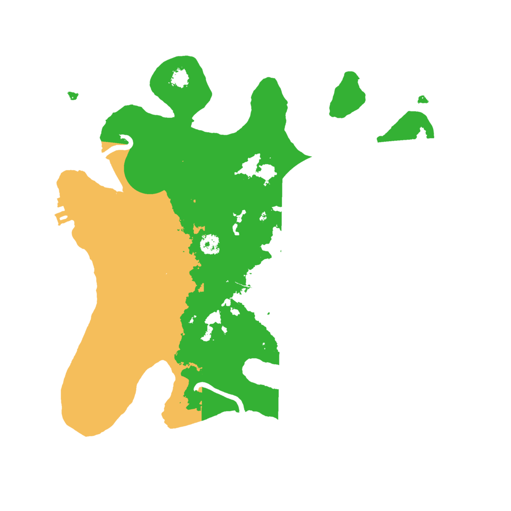 Biome Rust Map: Procedural Map, Size: 2600, Seed: 7867778