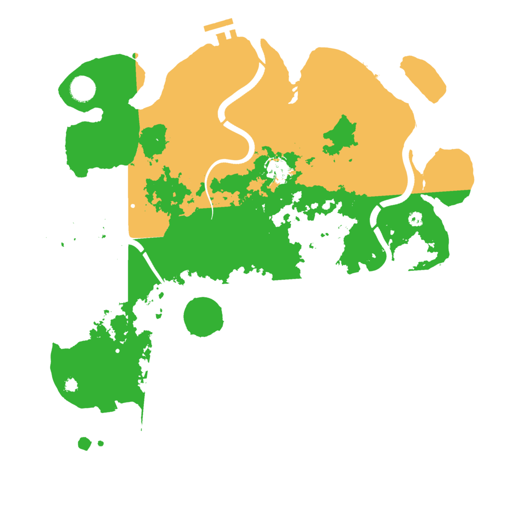 Biome Rust Map: Procedural Map, Size: 3500, Seed: 82415557
