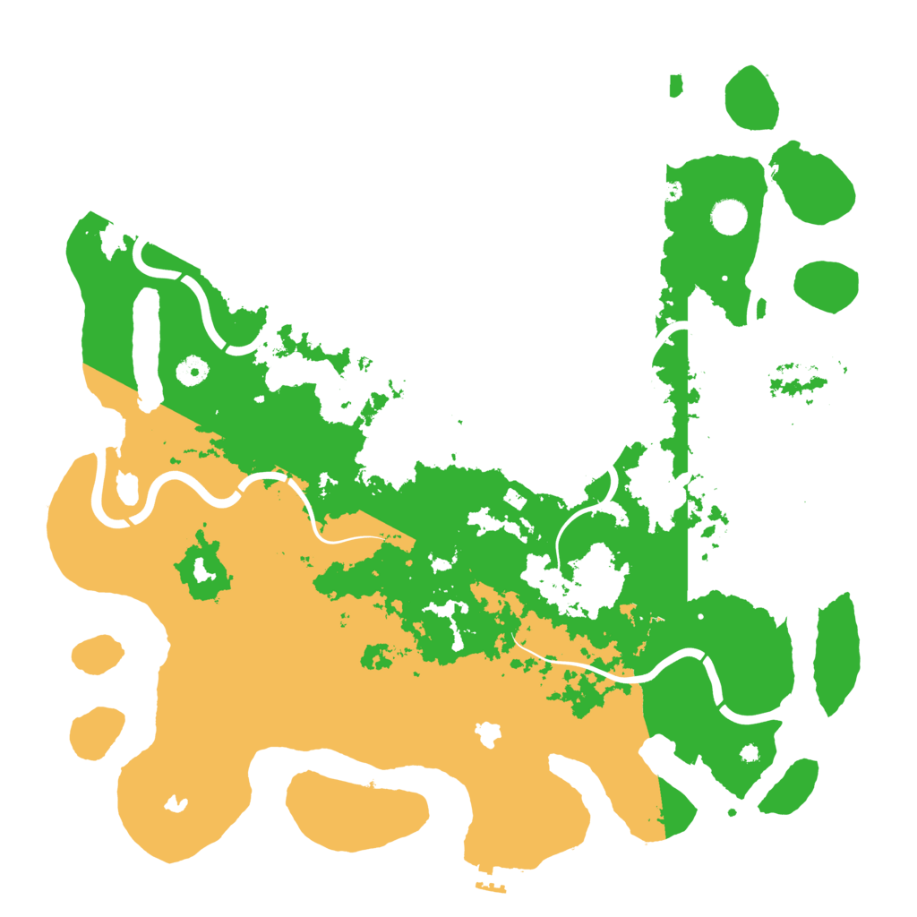 Biome Rust Map: Procedural Map, Size: 4500, Seed: 1000219140