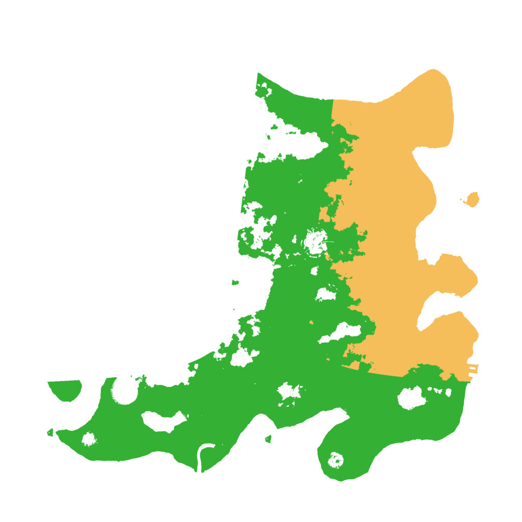 Biome Rust Map: Procedural Map, Size: 3500, Seed: 801108517