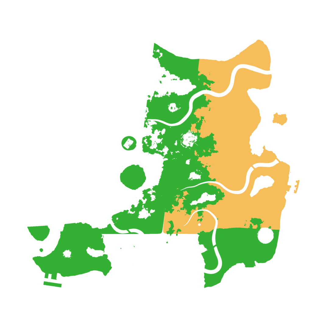 Biome Rust Map: Procedural Map, Size: 3500, Seed: 801108517