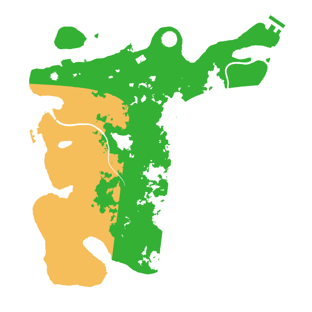 Biome Rust Map: Procedural Map, Size: 3500, Seed: 26822