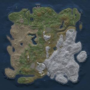 Thumbnail Rust Map: Procedural Map, Size: 4250, Seed: 19, 15 Monuments
