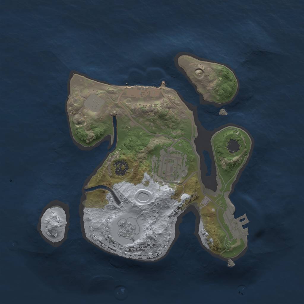 Rust Map: Procedural Map, Size: 2000, Seed: 1467979886, 7 Monuments