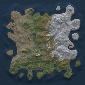 Thumbnail Rust Map: Procedural Map, Size: 4250, Seed: 998000, 19 Monuments