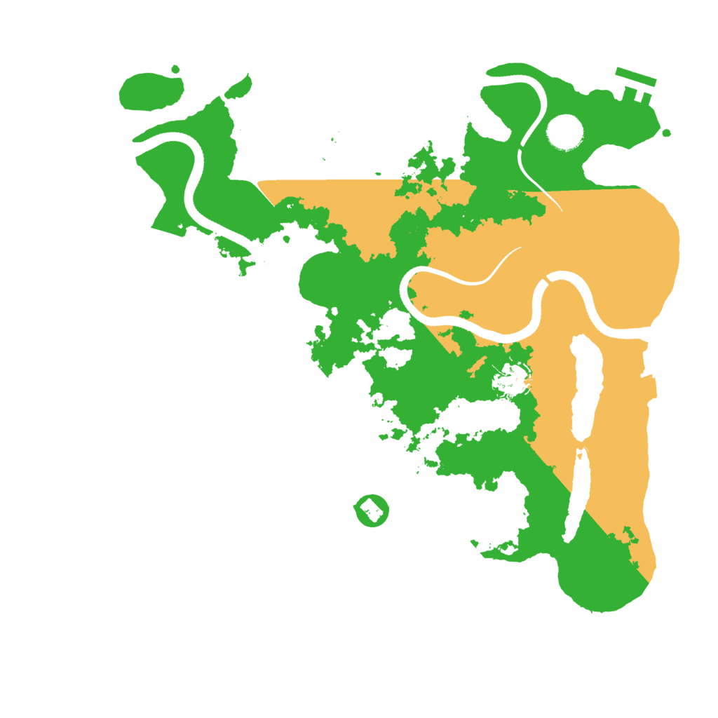 Biome Rust Map: Procedural Map, Size: 3500, Seed: 1650758417