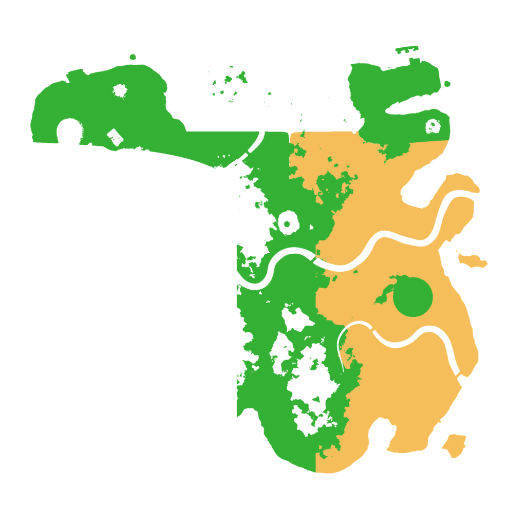 Biome Rust Map: Procedural Map, Size: 3500, Seed: 5168427