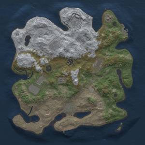 Thumbnail Rust Map: Procedural Map, Size: 3500, Seed: 1778968380, 17 Monuments