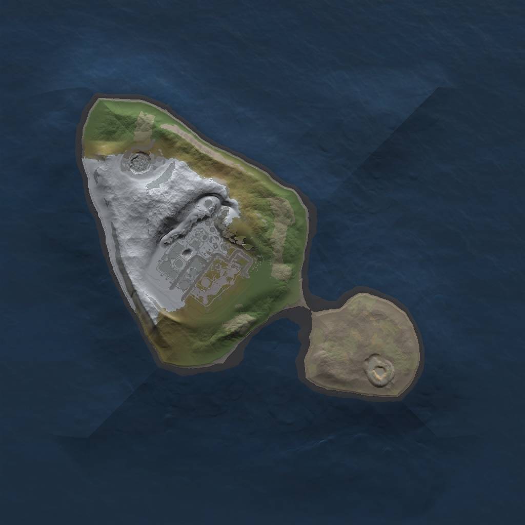 Rust Map: Barren, Size: 1500, Seed: 1253298533, 4 Monuments