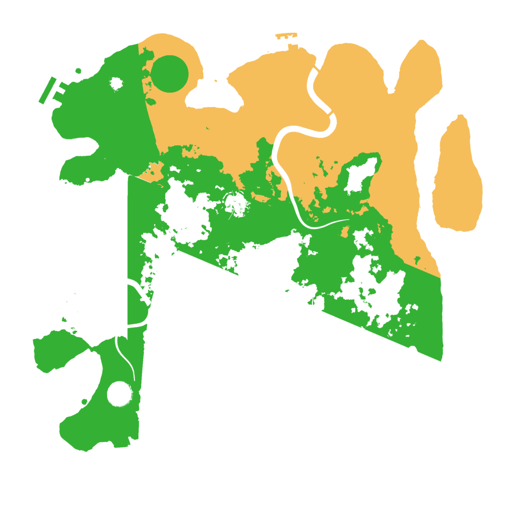 Biome Rust Map: Procedural Map, Size: 3600, Seed: 198373674