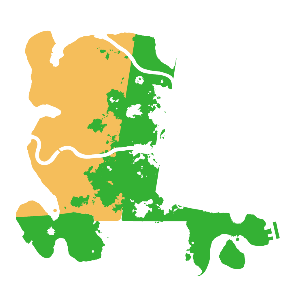 Biome Rust Map: Procedural Map, Size: 3500, Seed: 2073648674