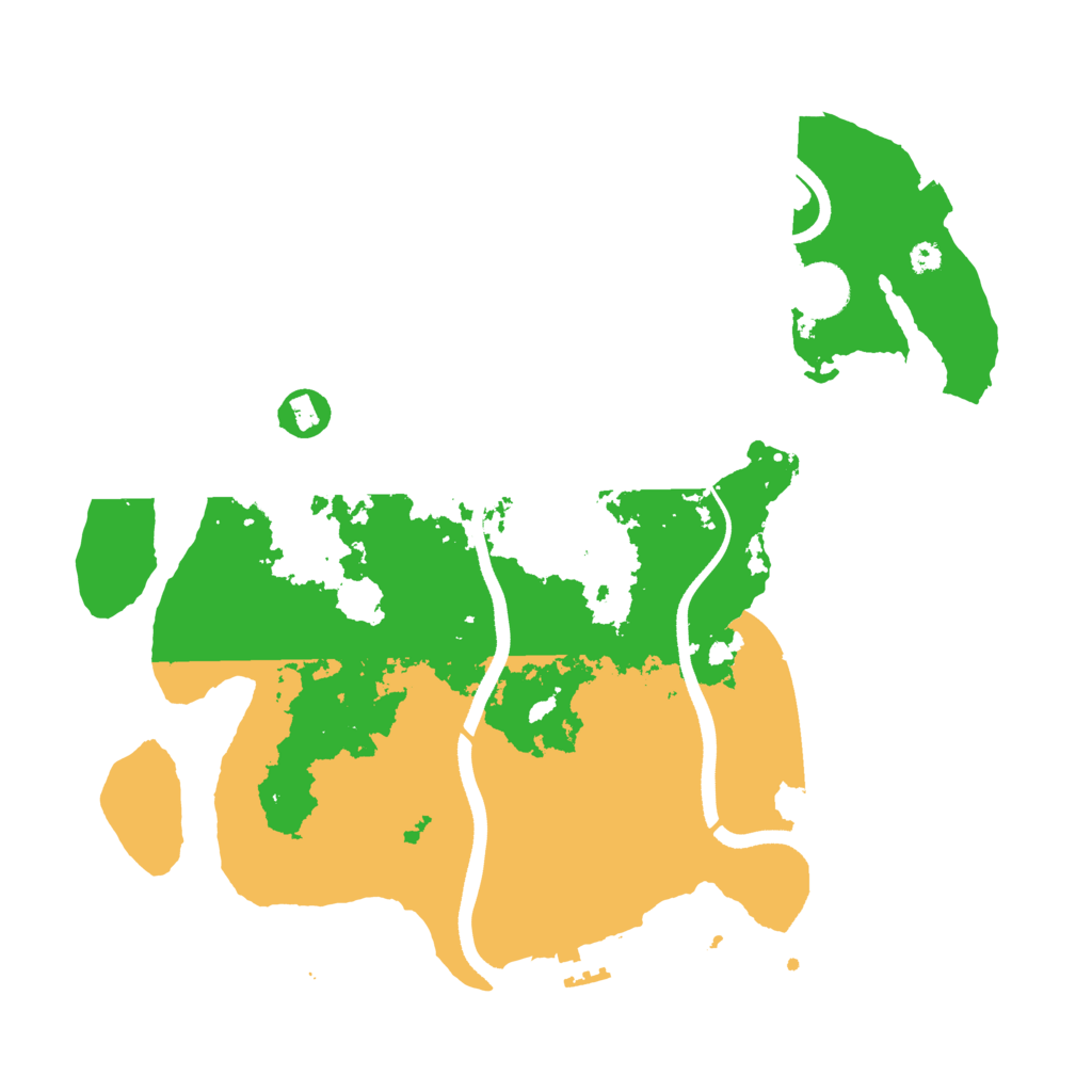 Biome Rust Map: Procedural Map, Size: 3550, Seed: 613436
