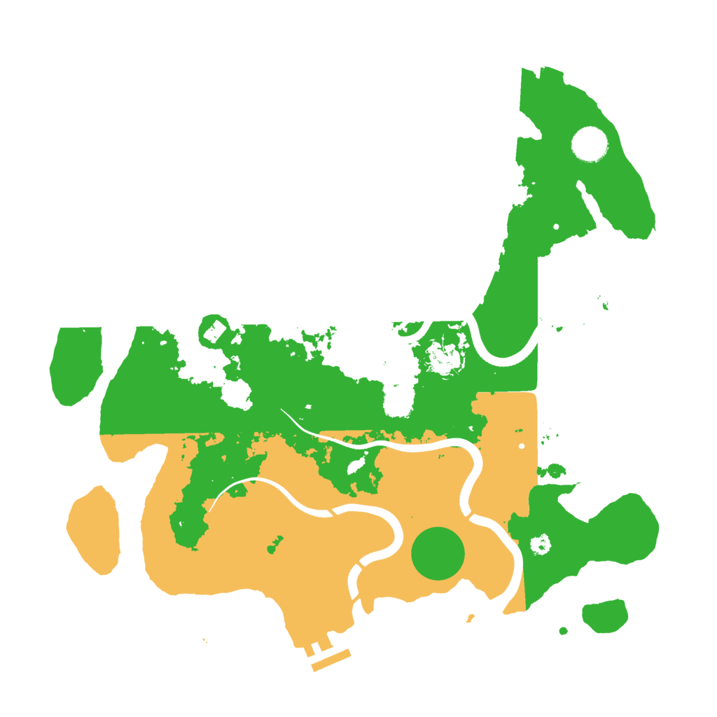 Biome Rust Map: Procedural Map, Size: 3550, Seed: 613436