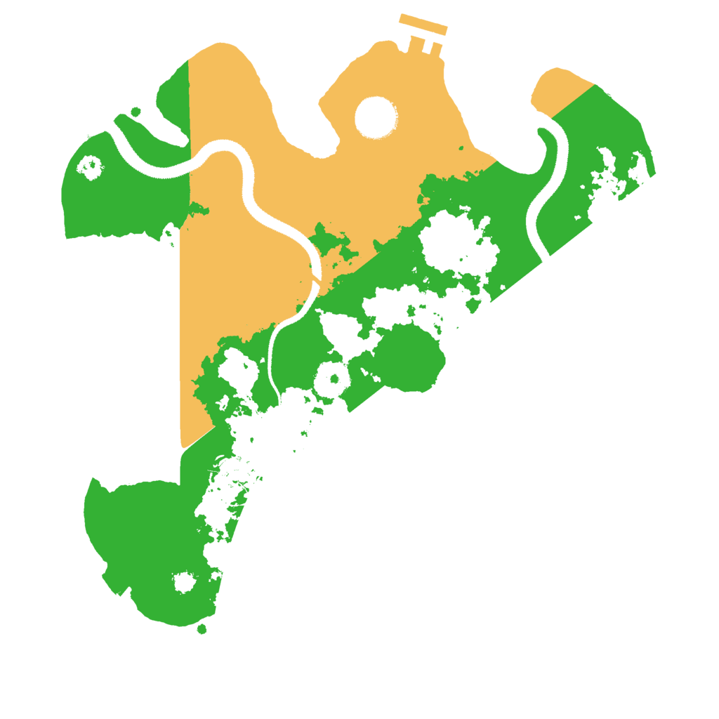 Biome Rust Map: Procedural Map, Size: 3000, Seed: 1136290709