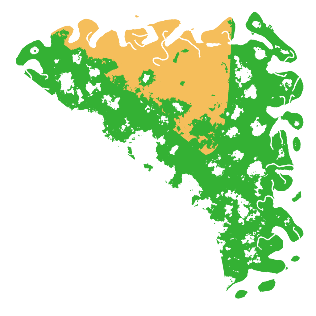 Biome Rust Map: Procedural Map, Size: 6000, Seed: 5214