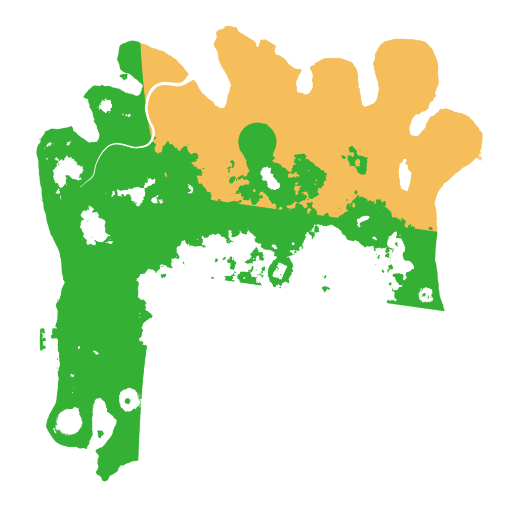 Biome Rust Map: Procedural Map, Size: 3600, Seed: 50