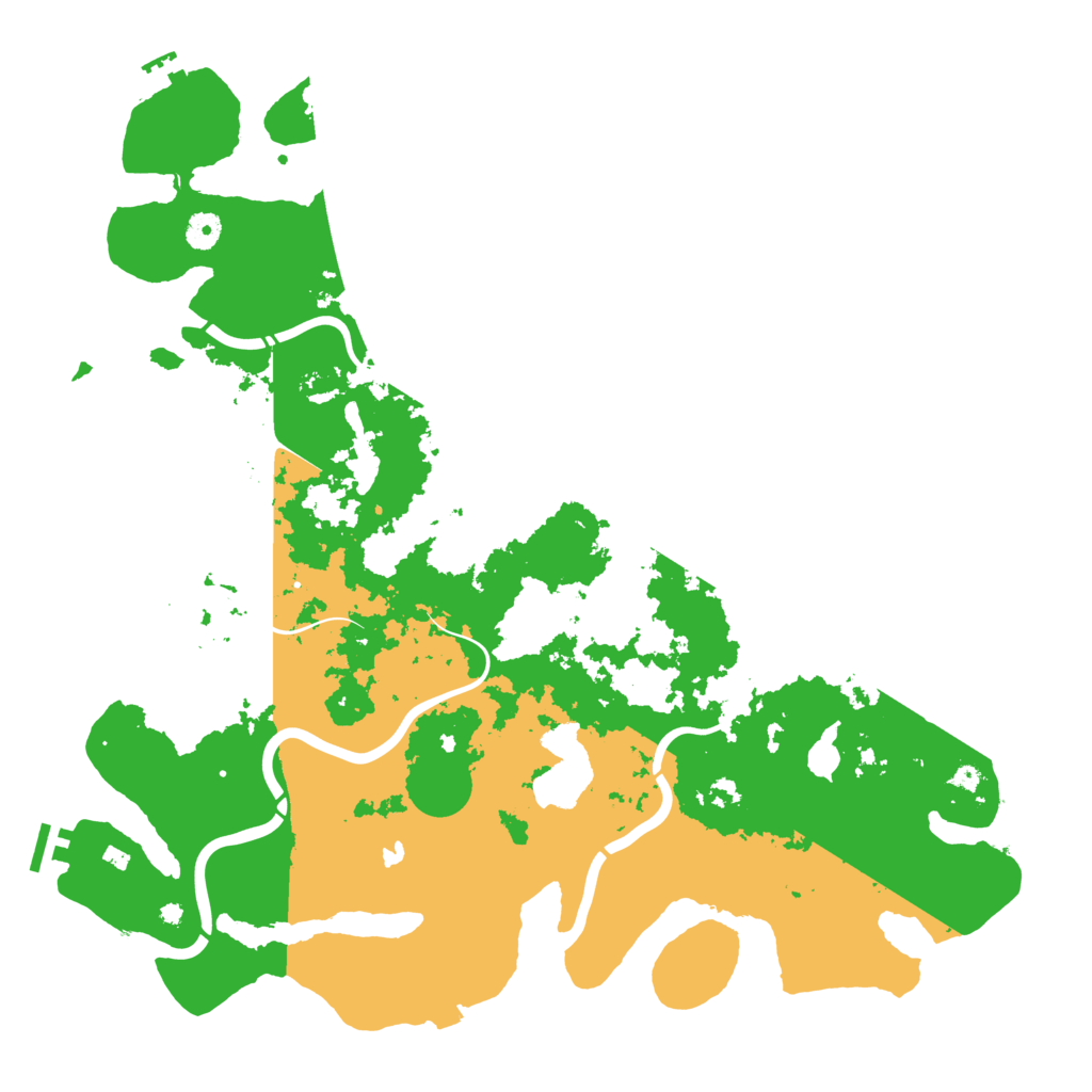 Biome Rust Map: Procedural Map, Size: 4500, Seed: 58481814