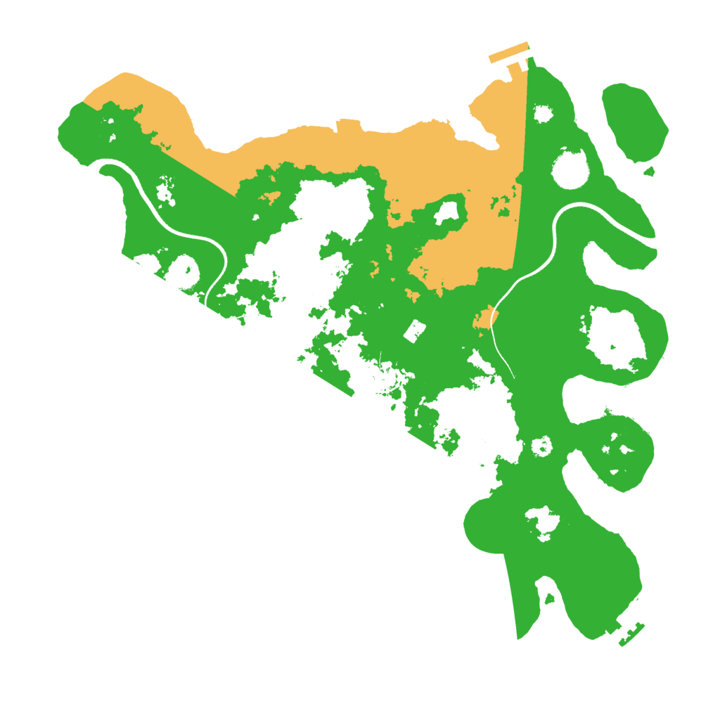 Biome Rust Map: Procedural Map, Size: 3500, Seed: 21327