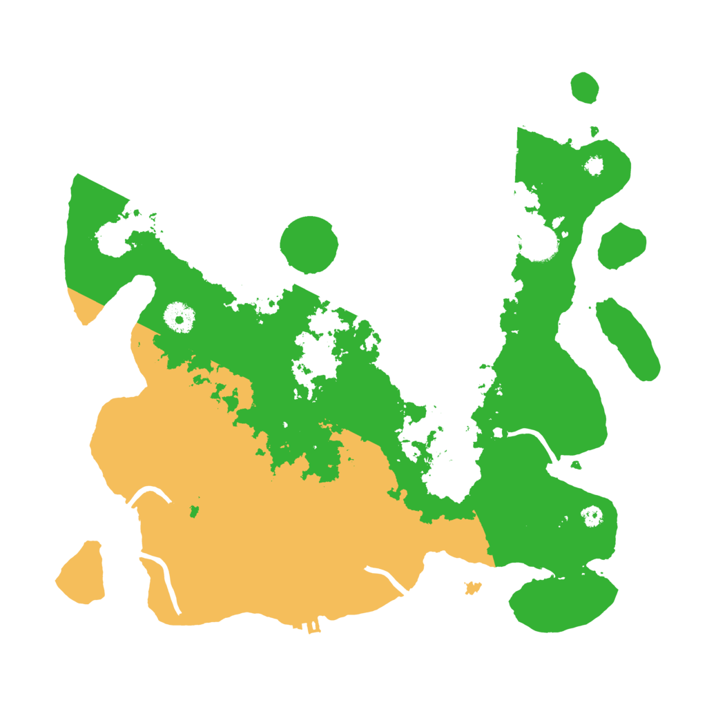 Biome Rust Map: Procedural Map, Size: 3500, Seed: 97204