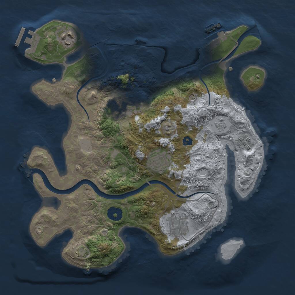 Rust Map: Procedural Map, Size: 2989, Seed: 987, 11 Monuments