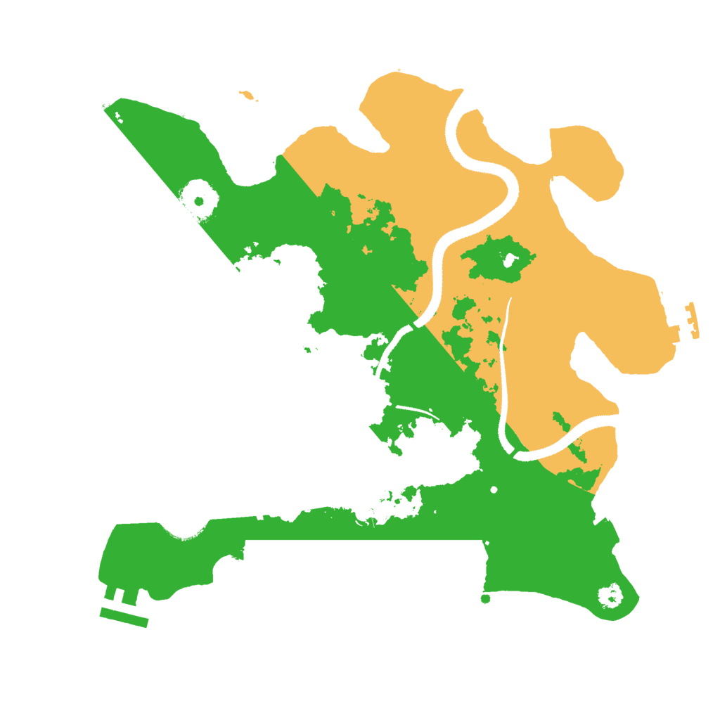 Biome Rust Map: Procedural Map, Size: 3000, Seed: 1235160112