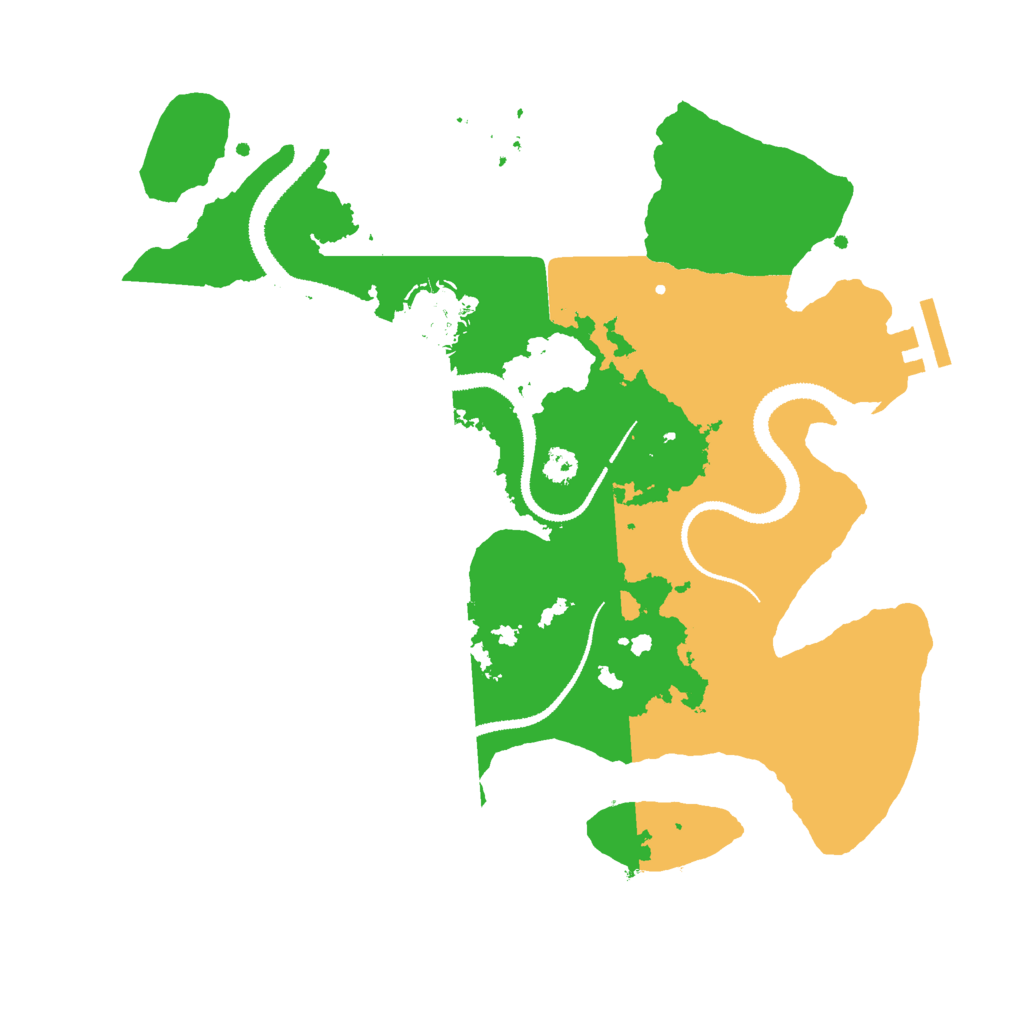 Biome Rust Map: Procedural Map, Size: 3000, Seed: 634422427