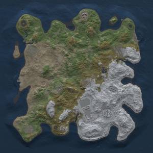 Thumbnail Rust Map: Procedural Map, Size: 3850, Seed: 294844464, 19 Monuments