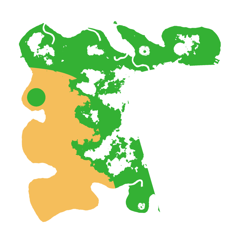 Biome Rust Map: Procedural Map, Size: 3500, Seed: 52341