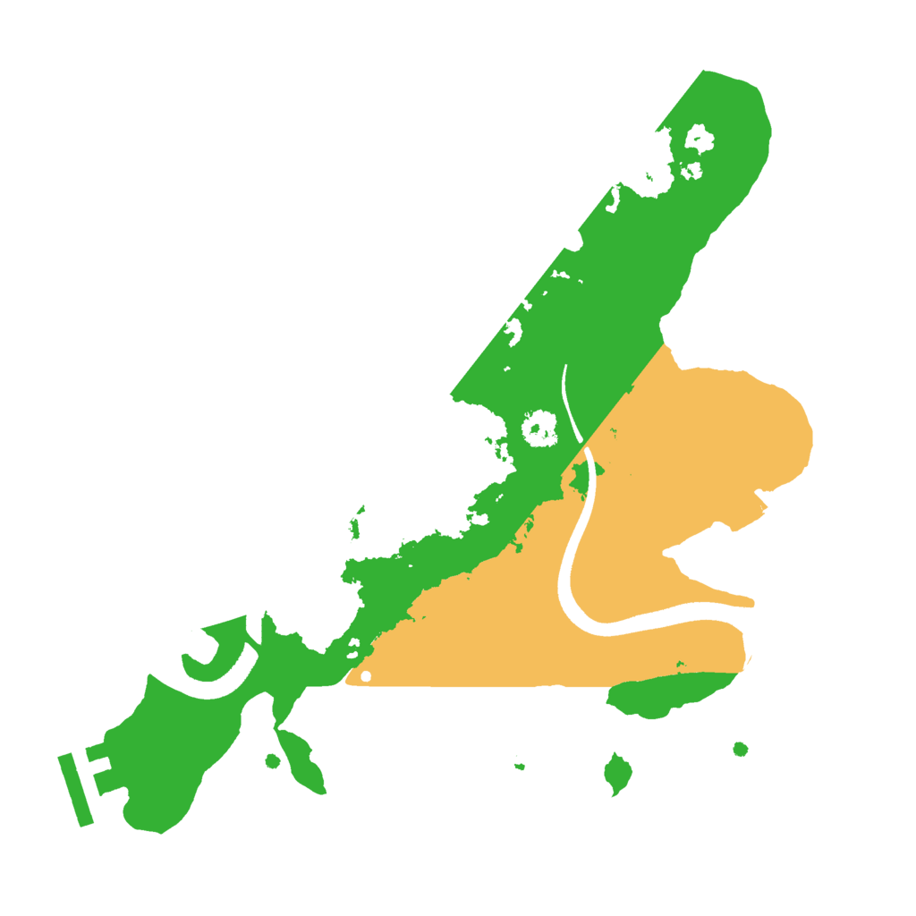 Biome Rust Map: Procedural Map, Size: 2500, Seed: 55