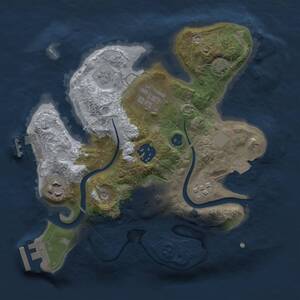 Thumbnail Rust Map: Procedural Map, Size: 2500, Seed: 55, 11 Monuments