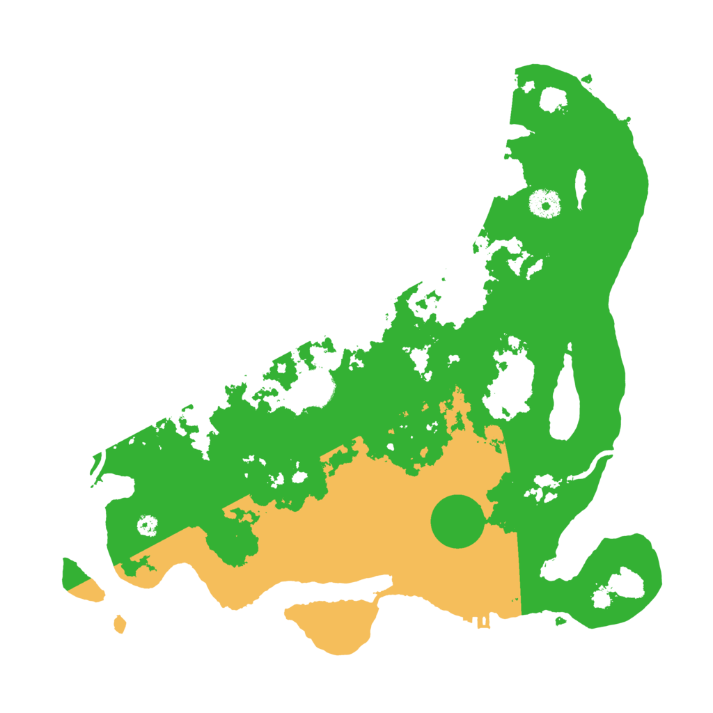 Biome Rust Map: Procedural Map, Size: 3500, Seed: 4082022