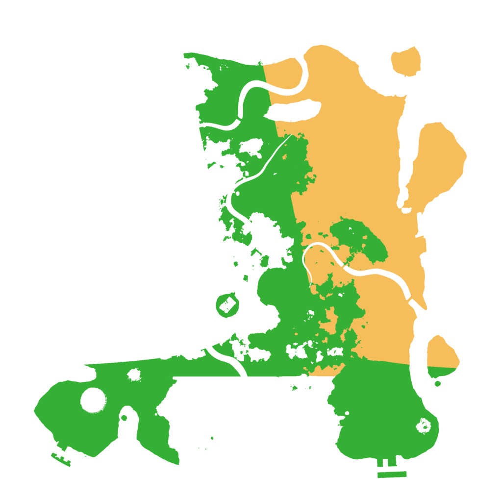 Biome Rust Map: Procedural Map, Size: 3500, Seed: 1140891042