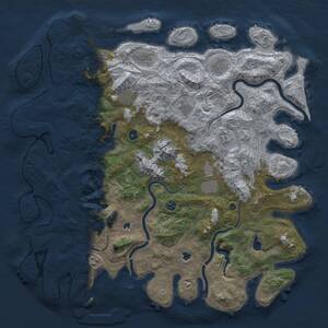 Thumbnail Rust Map: Procedural Map, Size: 5000, Seed: 8949581, 15 Monuments