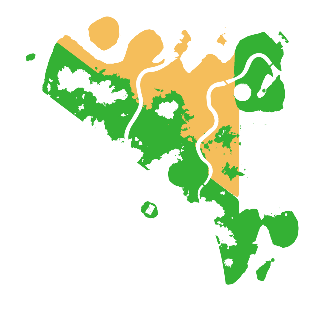 Biome Rust Map: Procedural Map, Size: 3500, Seed: 176543