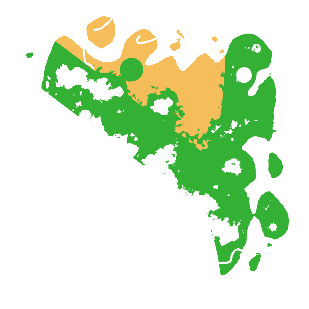 Biome Rust Map: Procedural Map, Size: 3500, Seed: 176543