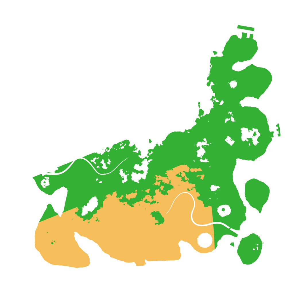 Biome Rust Map: Procedural Map, Size: 3500, Seed: 193517703