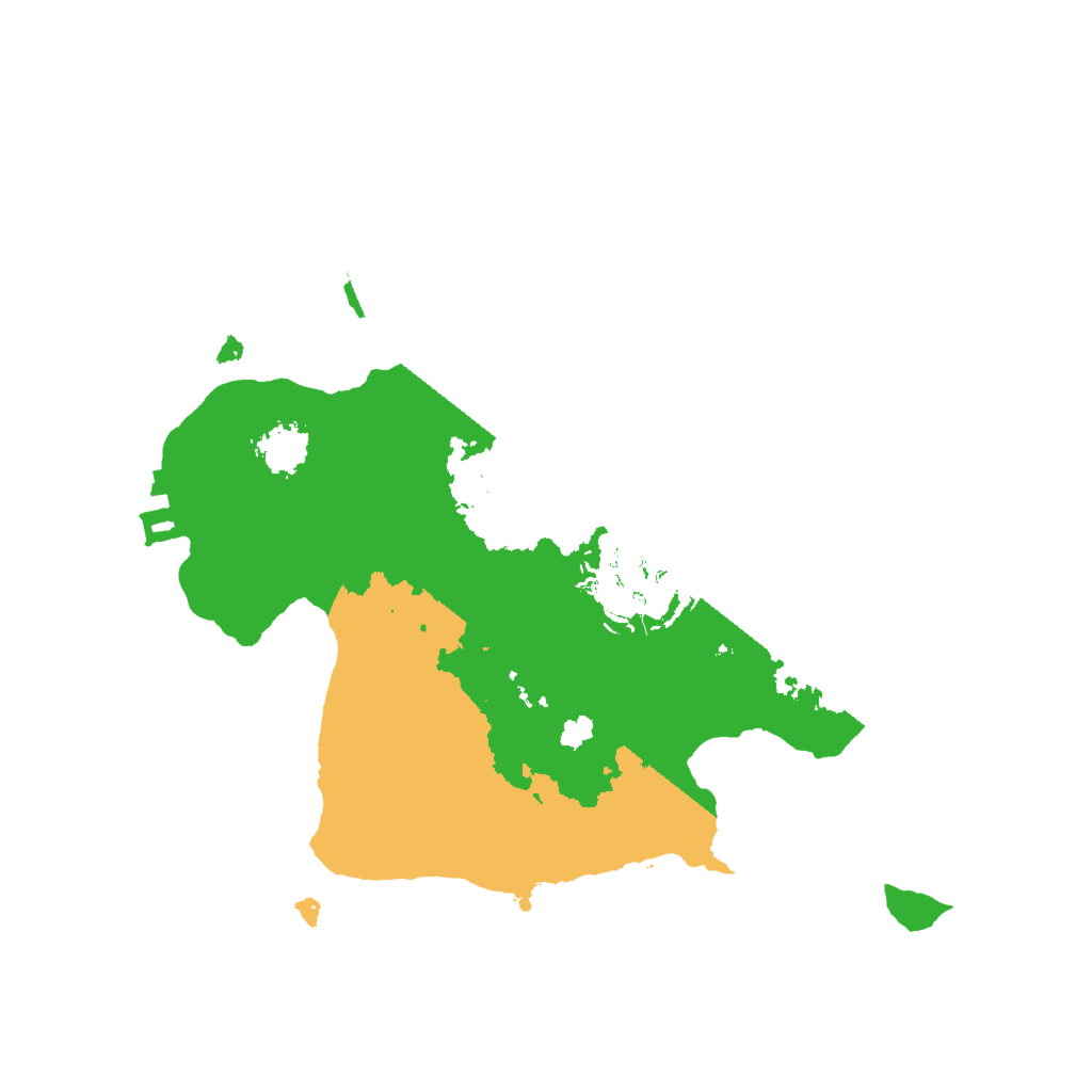 Biome Rust Map: Procedural Map, Size: 2000, Seed: 33271411