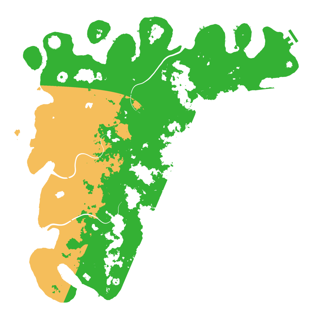 Biome Rust Map: Procedural Map, Size: 4500, Seed: 2222222