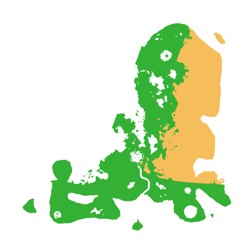 Biome Rust Map: Procedural Map, Size: 3500, Seed: 245724