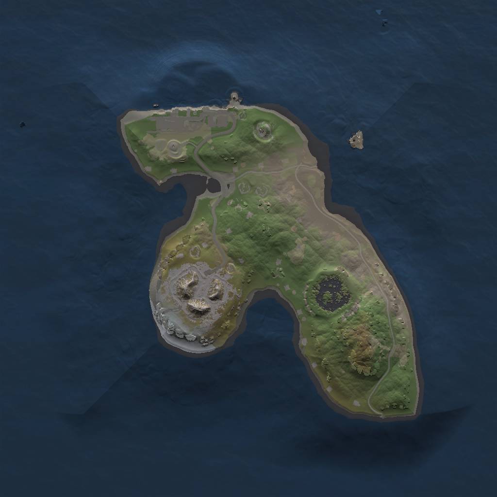 Rust Map: Procedural Map, Size: 1500, Seed: 1790066654, 6 Monuments