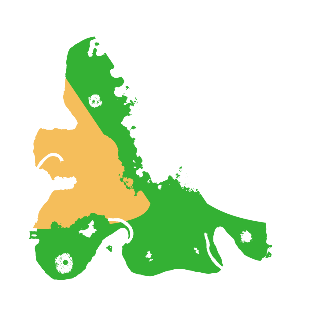 Biome Rust Map: Procedural Map, Size: 2500, Seed: 63462